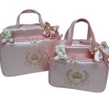 Conjunto de Bolsas Rosa Personalizada - 41619