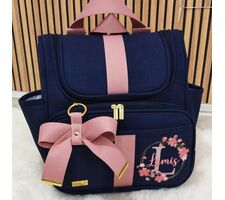 Bolsa e Mochila Maternidade Azul Personalizada - 76001
