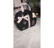 Bolsa Maternidade Preto Gliter Grande - 76074