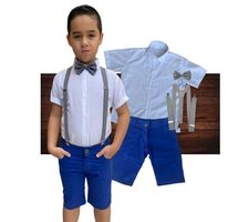 Kit Roupa Social Menino - Festas - Casamento - Batizado - 76699