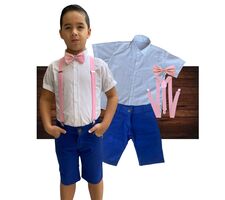 Kit Roupa Social Menino - Festas - Casamento - Batizado - 76704